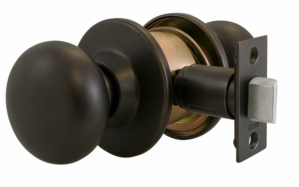 Marks USA 110N/10B-E4 Grade 2 Round Knob Lock, Passage, 2-3/4", SC1, Dark Bronze