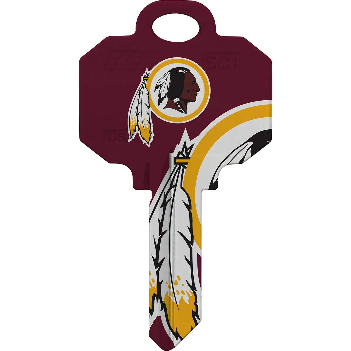 Kaba Ilco SC1-NFL-REDSKINS Washington Redskins Football House Key Blank SC1 Keyway