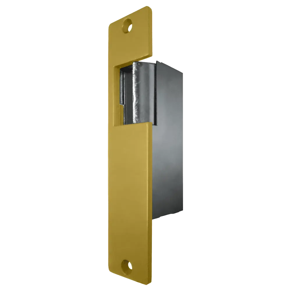 Trine 001 8-16VAC / 4-6VDC Electric Strike, Brass Powder Coat