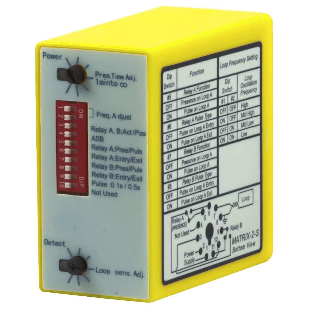 BEA 10MATRIXIIS1224 Induction loop detector, single or dual loop detector, automatic sensitivity boost, 12 to 24 V AC/DC