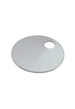 Lucky Line 25693 1-1/4" Aluminum Key Tag with 1 Hole Silver 100 Per Display Box