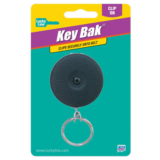 Lucky Line 43601 Key Bak Clip On Black 1 Per Card