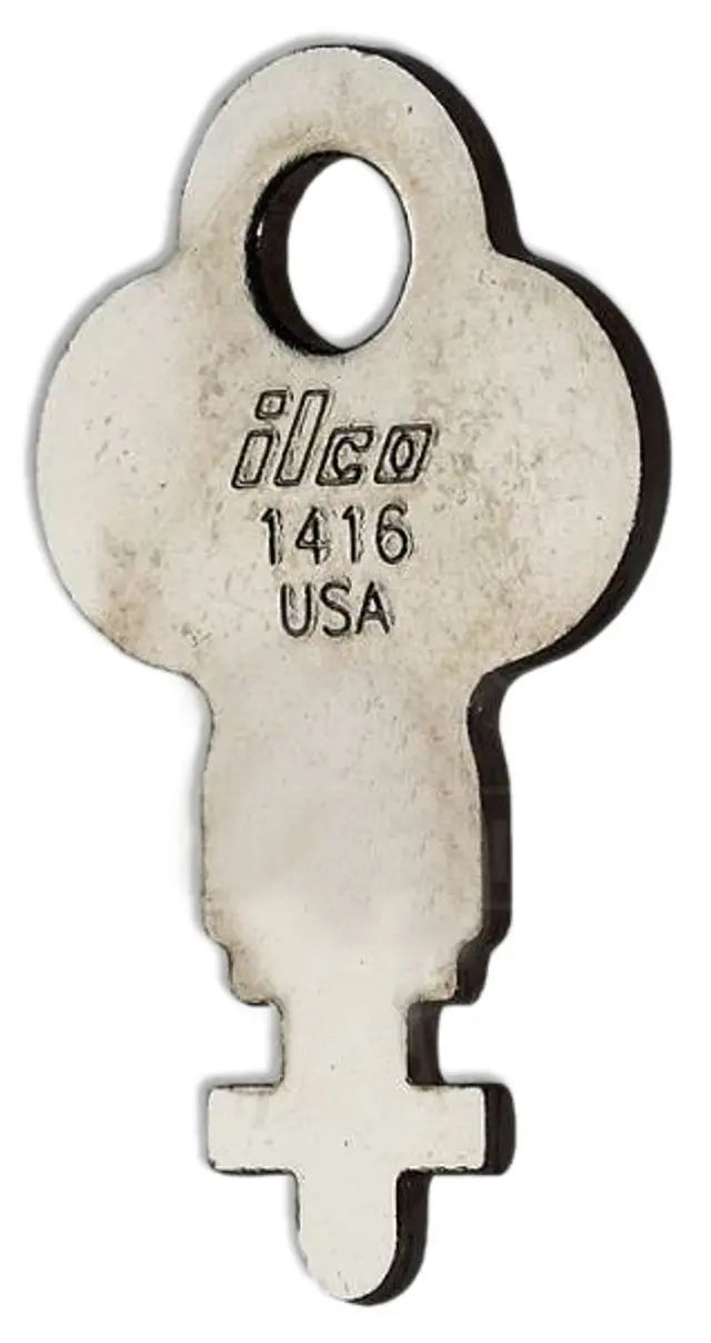 Kaba Ilco 1416 Steel Key Blank – Eagle Utility & Dispenser, Nickel Plated