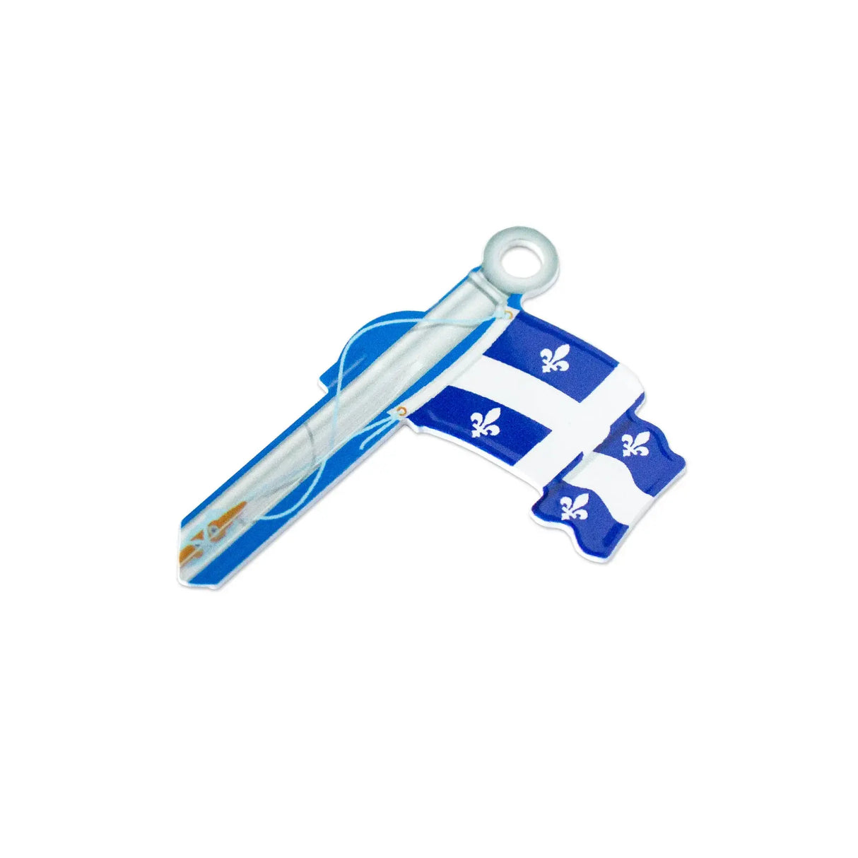 Lucky Line B129S Quebec Flag KeyShapes Blank, Schlage SC1