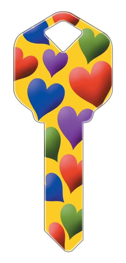 SC1-HK12 Happy Keys Schlage Hearts