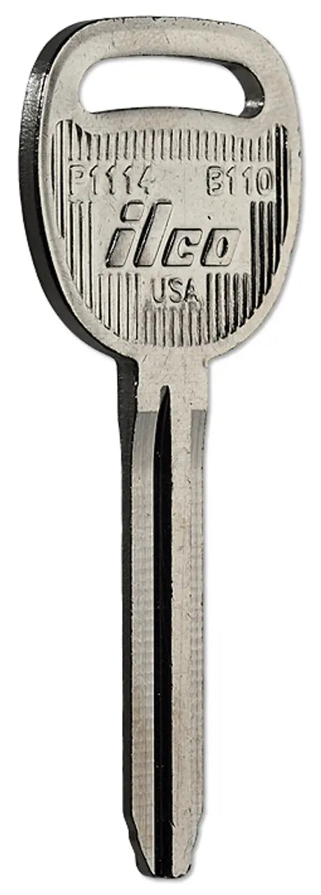 Kaba Ilco P1114 Automotive Key Blank – General Motors Metal Head (B110)