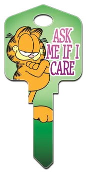 SC1-G5 Garfield House "Ask Me If I Care" Schlage Keyway Key Blank - 1 pc