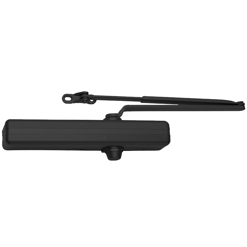 LCN 1461-REG 693 FC Grade 1 Regular or Top Jamb Surface Closer, Push or Pull Side, Double Lever Arm Regular, Full Plastic Cover, 180 Deg. Swing, Black Painted Finish, Non-Handed