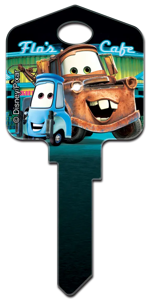SC1-D26 Disney Pixar Cars 'Mater' House Key Blank Schlage Keyway
