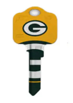 Kaba Ilco KW1-NFL-PACKERS Green Bay Packers Football House Key Blank KW Keyway