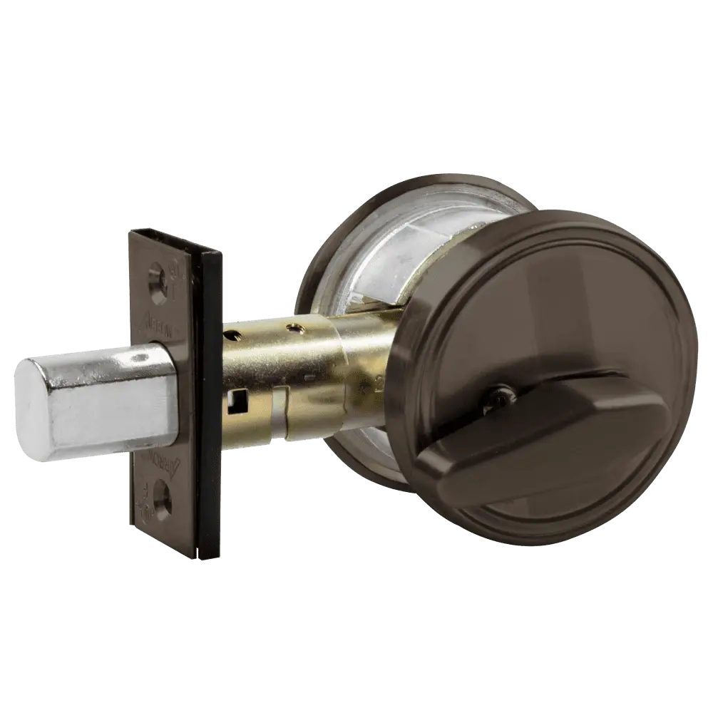 Arrow Lock DBX61-613E-CS-KA4 Single Cylinder Deadbolt, Dark Bronze, Adjustable Backset, SC1 Keyway
