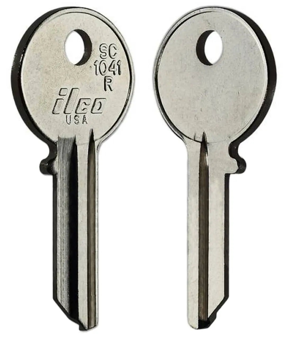 Kaba Ilco SC1041R Key Blank – Chicago KP2 Keyway, 4-Pin, Nickel-Plated Brass