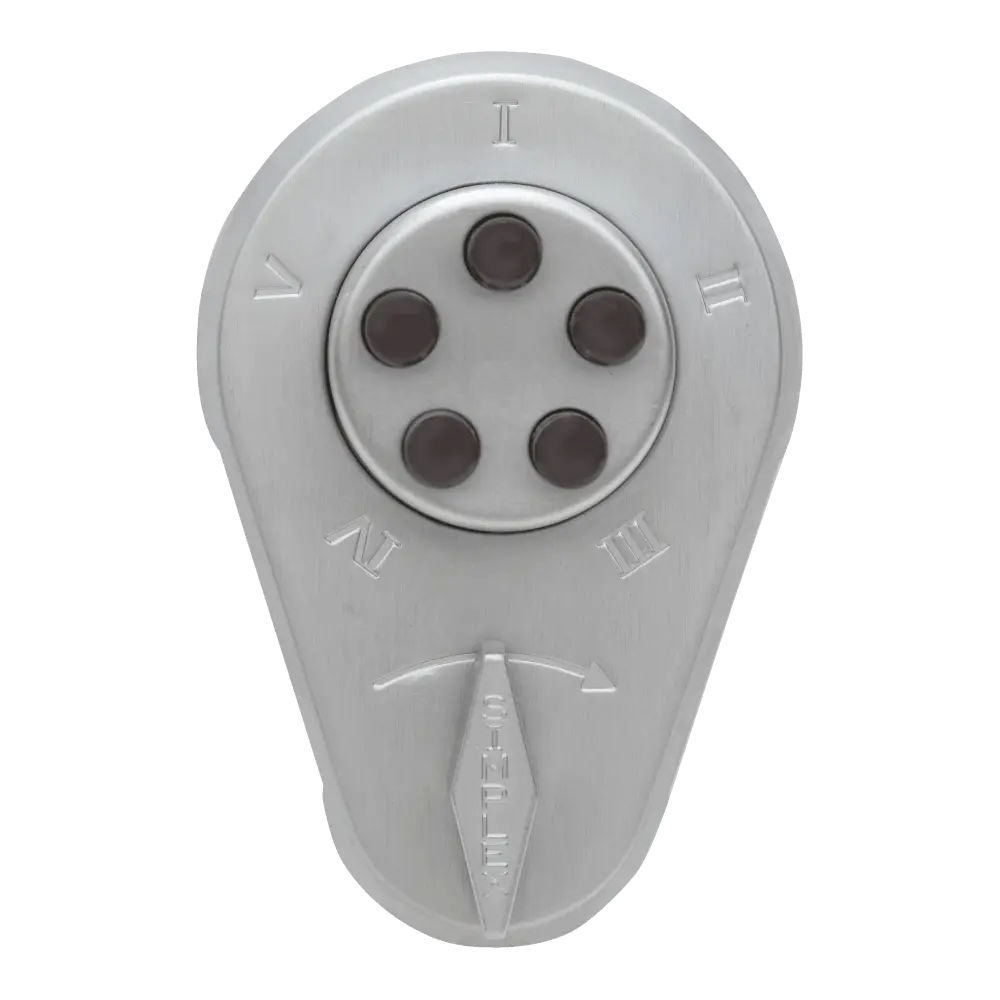 DormaKaba 9190000-26D-41 Combination Deadlatch, 1-3/4" to 2-1/8" Thick Doors, Latch Holdback, Satin Chrome