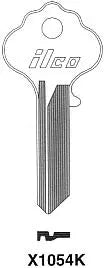Kaba Ilco X1054K Key Blank – IN3 Independent Keyway, Nickel-Plated Brass, 5-Pin