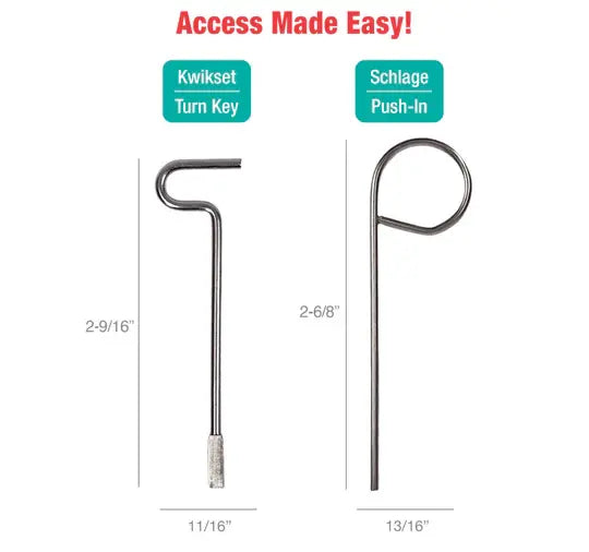 Lucky Line 87302 Privacy Keys for Kwikset and Schlage, 2 Per Card