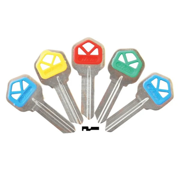 Kaba Ilco KW1-PC Key Blank, Color Collection