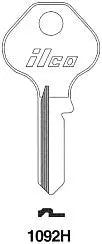 Kaba Ilco 1092H M11 Master Padlock Key Blank – Nickel-Plated Brass