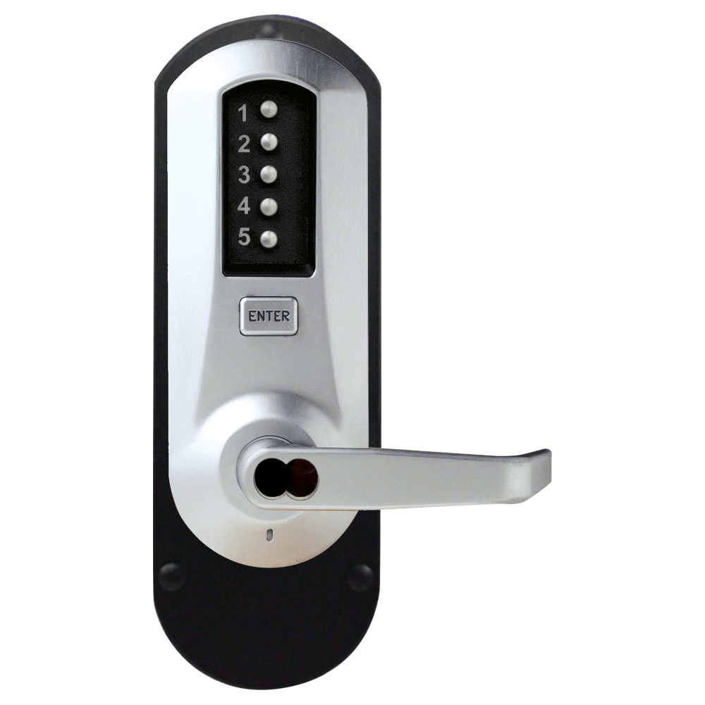 DormaKaba 5010MWL-26D-41 Exit Trim, Winston Lever, Medeco/Yale/ASSA/Abloy LFIC Prep, Less Core, Satin Chrome