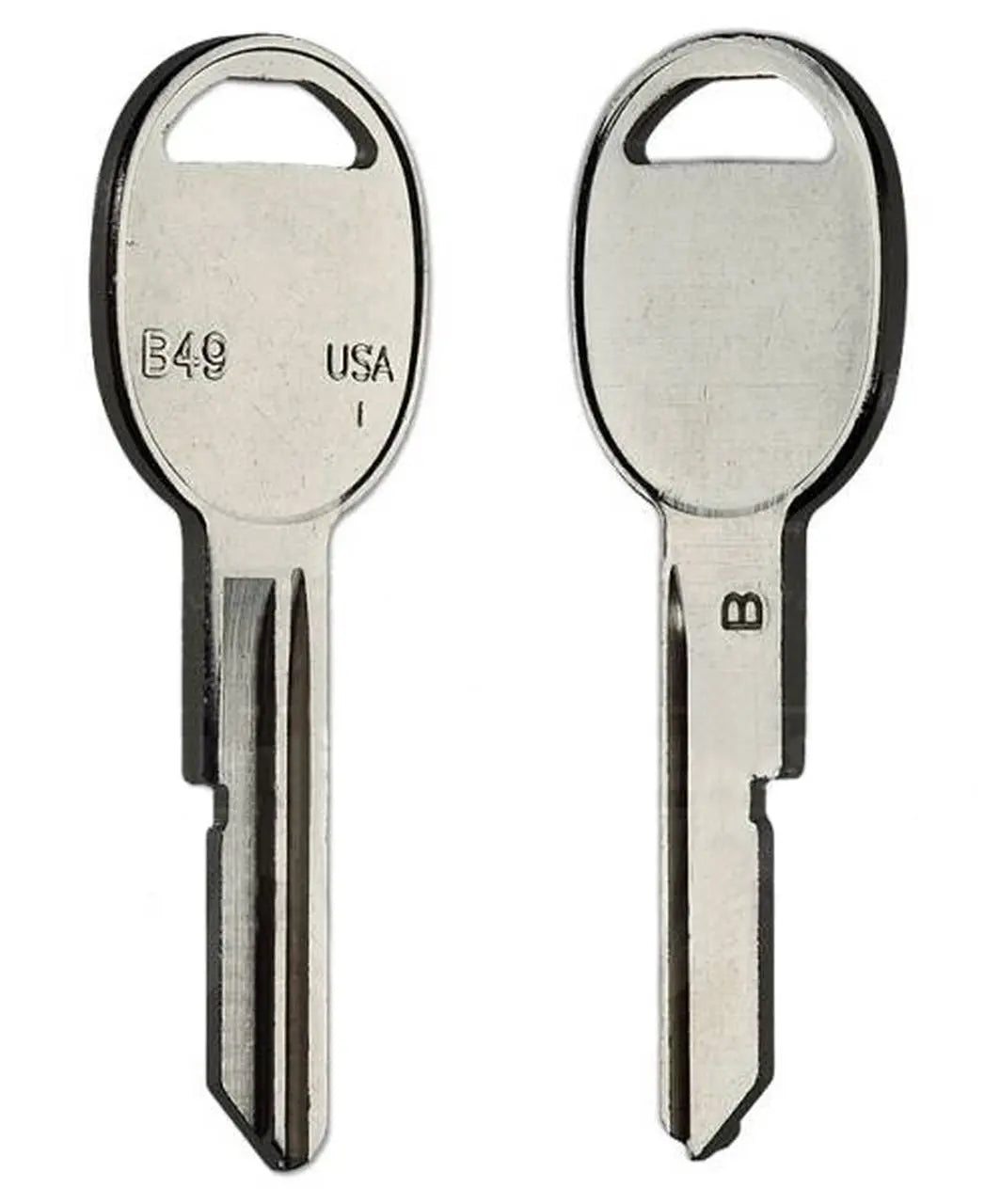 Kaba Ilco S1098B B49 Automotive Key Blank – GM B-Keyway, Nickel-Plated Brass