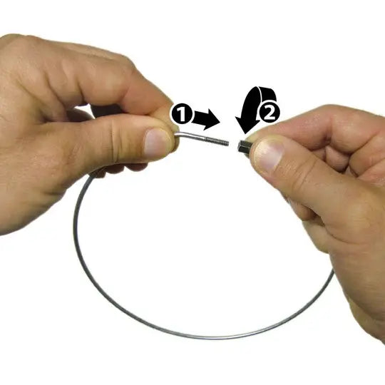 Lucky Line 79115 11" Threaded Locking Key Ring 5 Per Pack