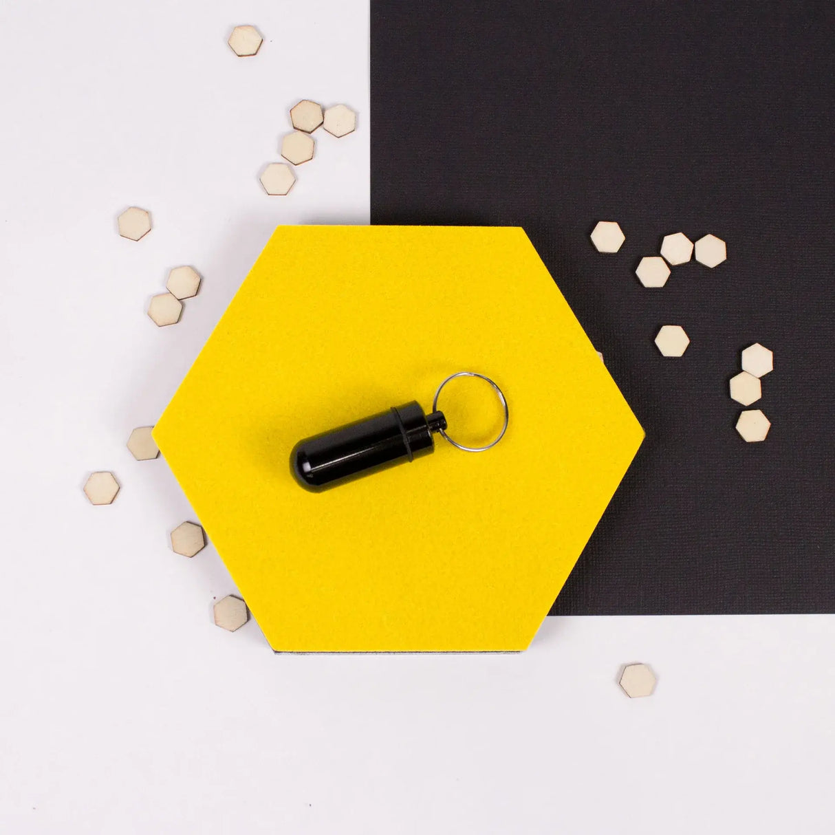 Lucky Line U12920 Storage Capsule Keychain Black 1 Per Pack