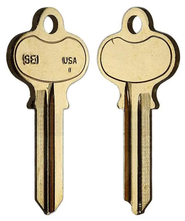 Taylor SE1-BR Segal Key Blank, Brass - 50 per box (1022)