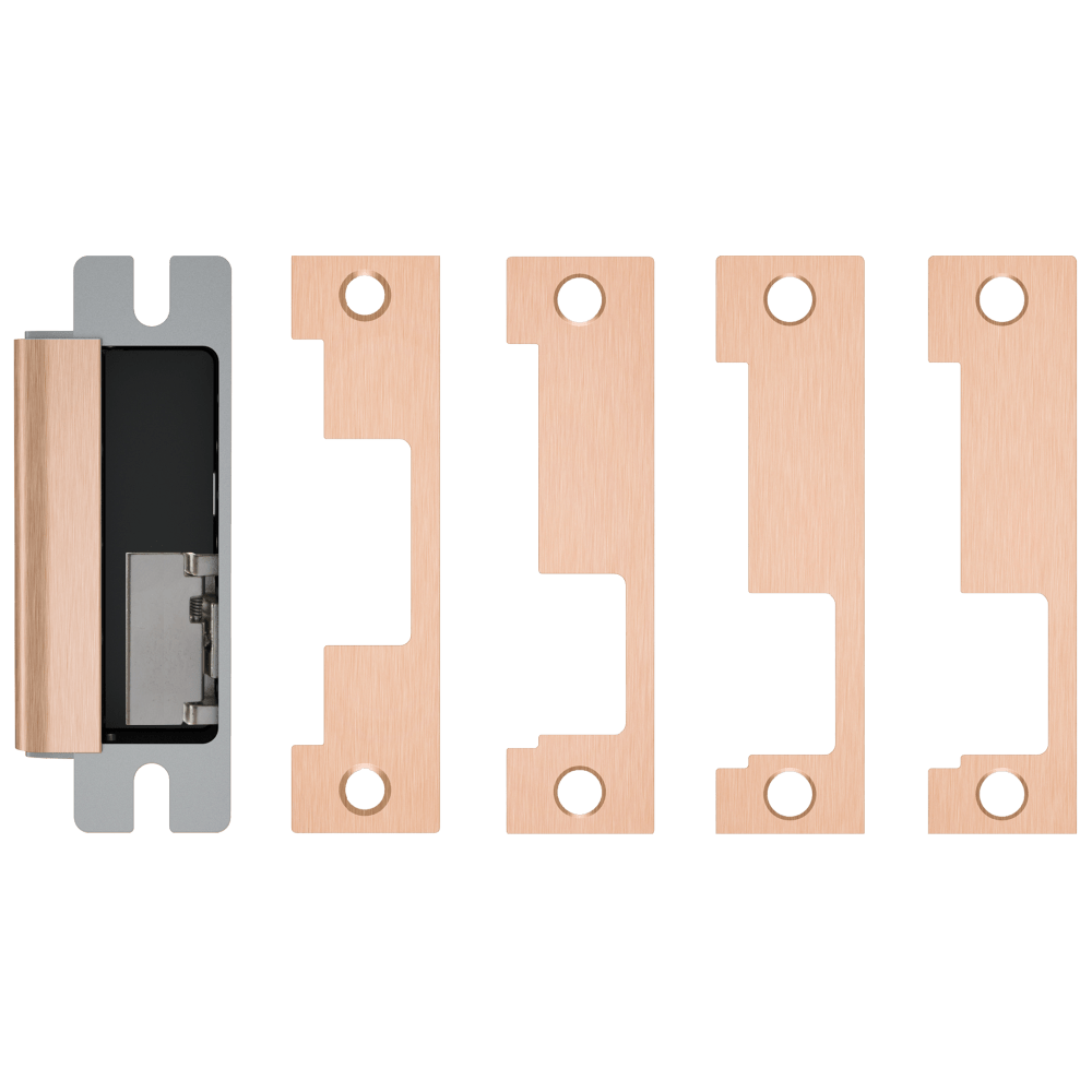 HES 1600-CLB-612-LMS Grade 1 Electric Strike, For Cylindrical or Mortise Latchbolt and Deadbolt Locks, Auto-Sensing 12/24 VDC, Field Selectable Fail Safe/Fail Secure, Includes 1J, 1K, 1KD, 1KM Options, Lock Monitor, Strike Monitor, Satin Bronze