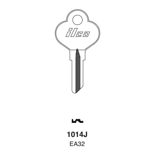Kaba Ilco 1014J Key Blank – Eagle Keyway EA32, Nickel-Plated Brass, 5-Pin