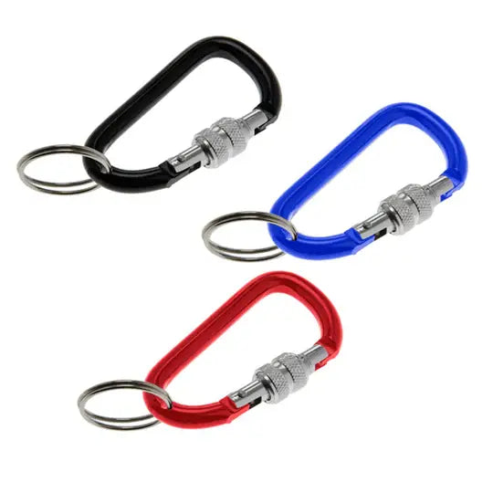 Lucky Line U12401 Locking Carabiner Keychain Asst 1 Per Card