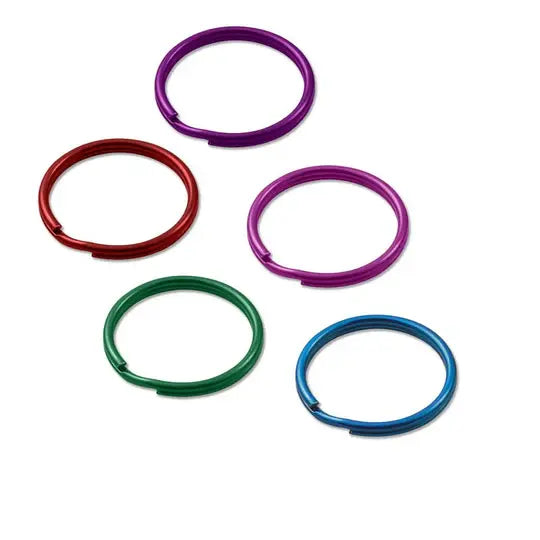 Lucky Line 79425 Color Split Key Ring Assorted, 200pcs Per Jar
