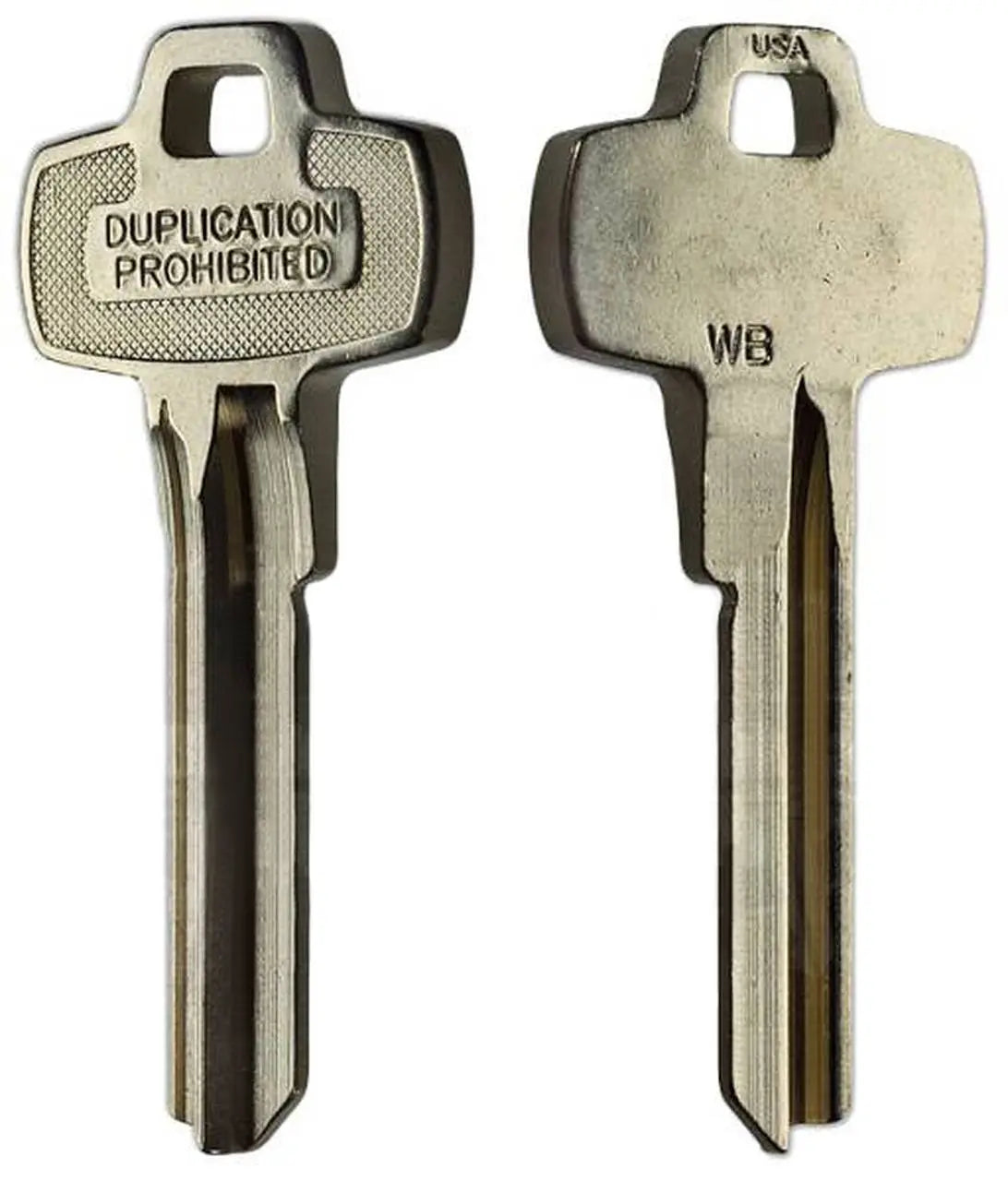 Kaba Ilco 1A1WB1 Look-Alike Best WB Key Blank, Nickel Silver