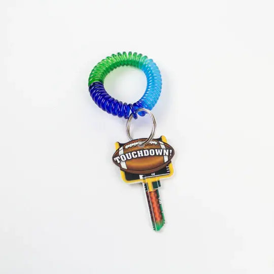 Lucky Line 41001M Multi-Color Wrist Coil with Ring 1 Per Card