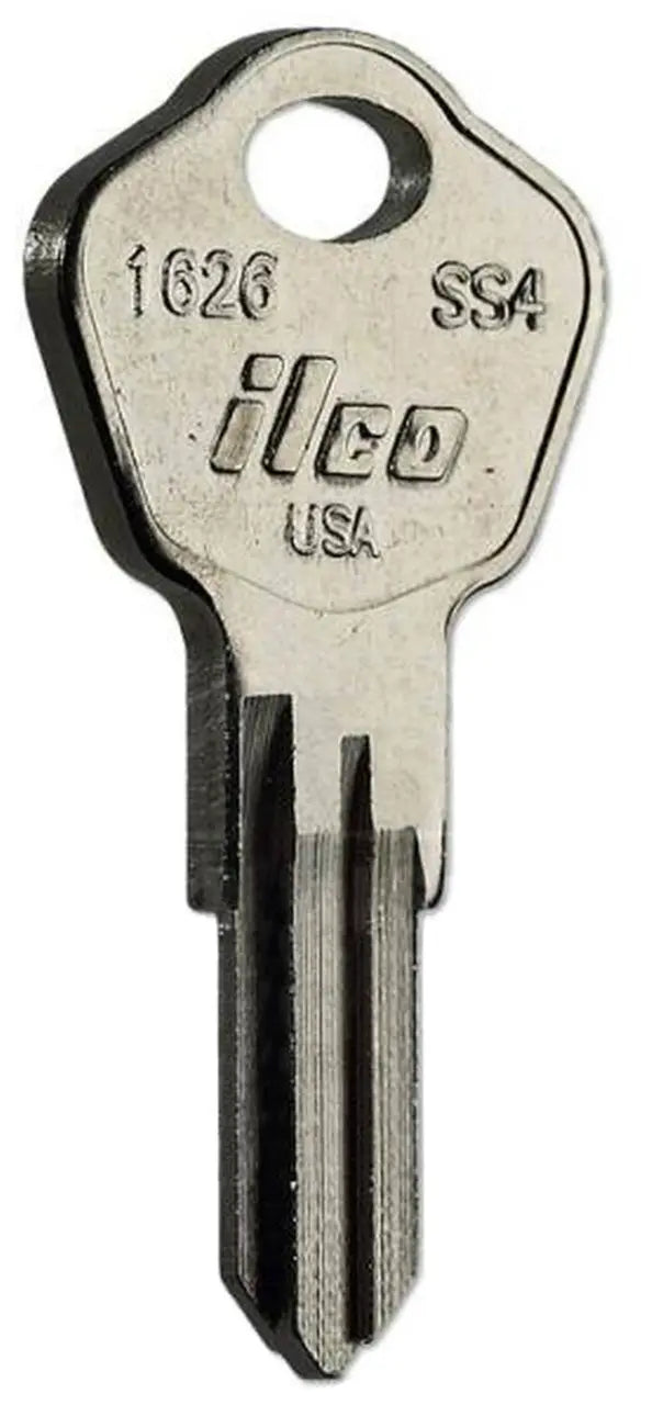 Kaba Ilco 1626 Sentry Safe Key Blank – Nickel-Plated Brass, SS4 Disc/Wafer Tumbler