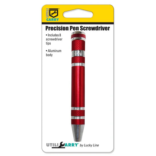Lucky Line U12201 Precision Pen Screwdriver Asst 1 Per Card