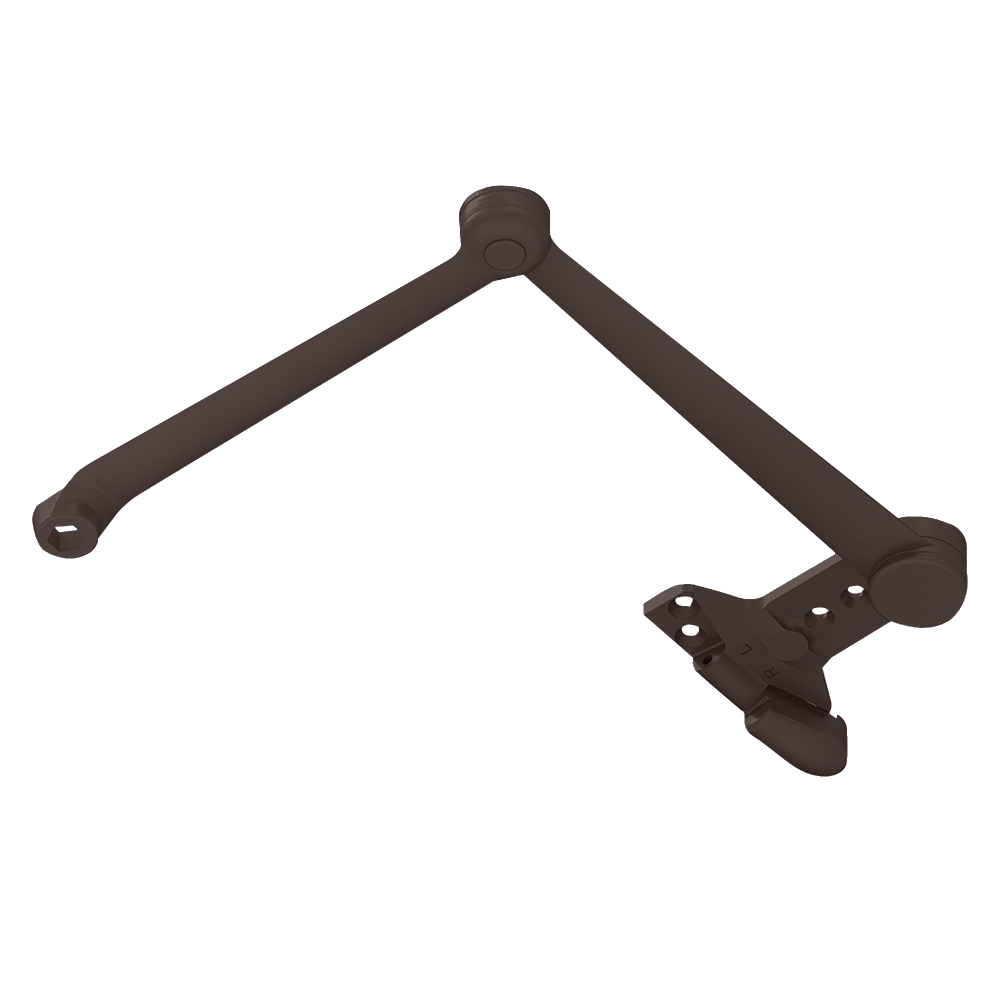 LCN 4040XP-3077SCNS 695 Spring Cush Arm, Solid Forged Steel Main Arm and Forearm with Spring Loaded Stop in the Soffit Shoe, Dark Bronze Painted Finish, Non-Handed