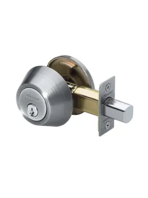Master Lock DS0615KA4S SINGLE CYLINDER DEADBOLT SC1, SATIN NICKEL