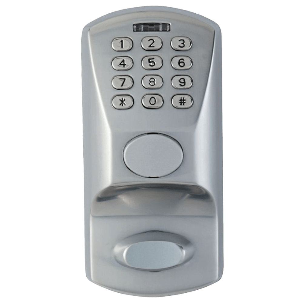 DormaKaba E1502-626-41 E-Plex 1500 Deadbolt with Key Override, 100 Access Codes, 1,000 Audit Events, Satin Chrome