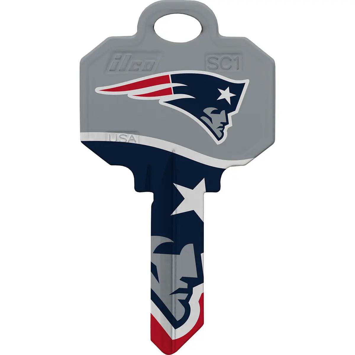 Kaba Ilco SC1-NFL-PATRIOTS New England Patriots Football House Key Blank SC1 Keyway