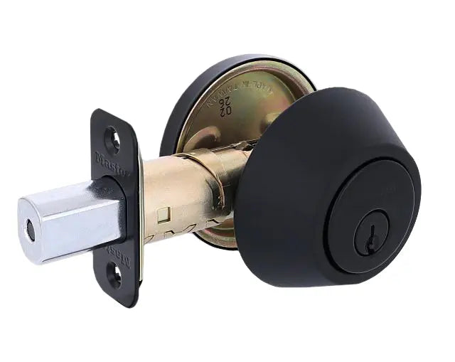 Master Lock DS0607KA4S Single Cylinder Deadbolt, SC1, Matte Black