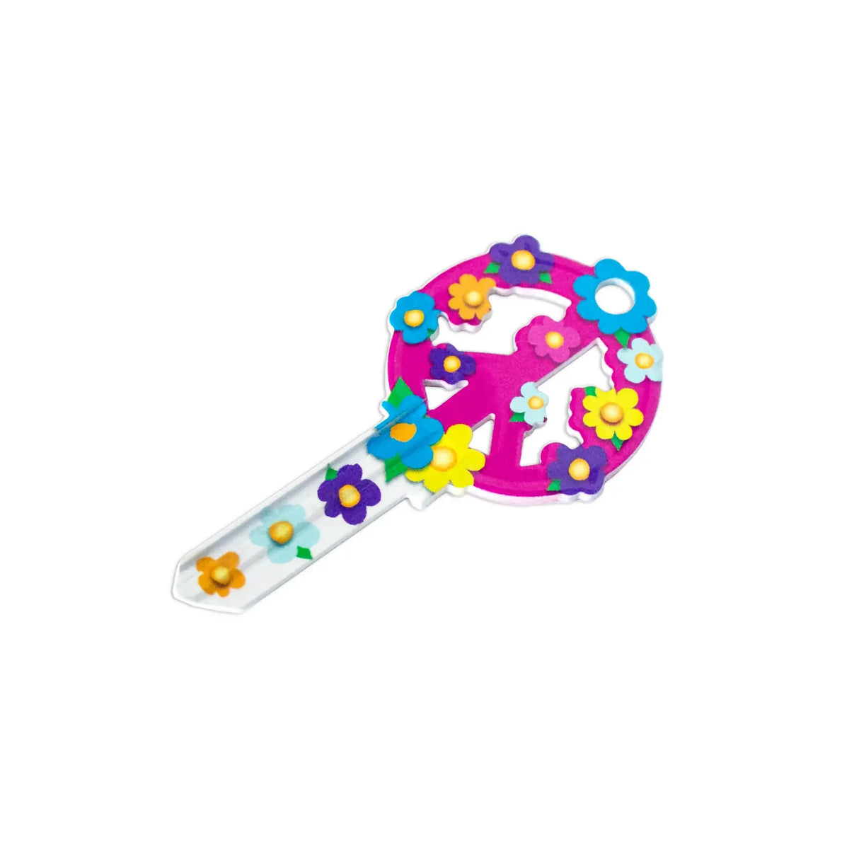 Lucky Line B104K Peace KeyShapes Blank, Kwikset KW1/KW10