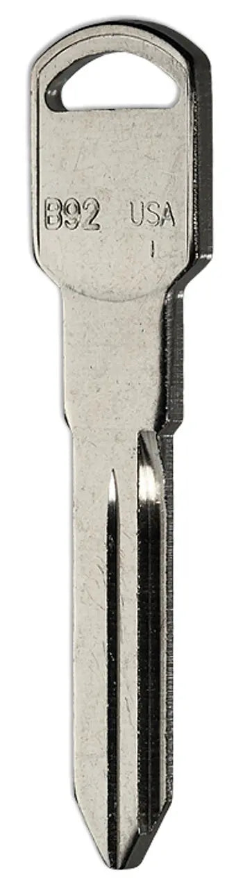 Taylor B92-NP General Motors Key Blank, Nickel Plated 10 pcs per pack