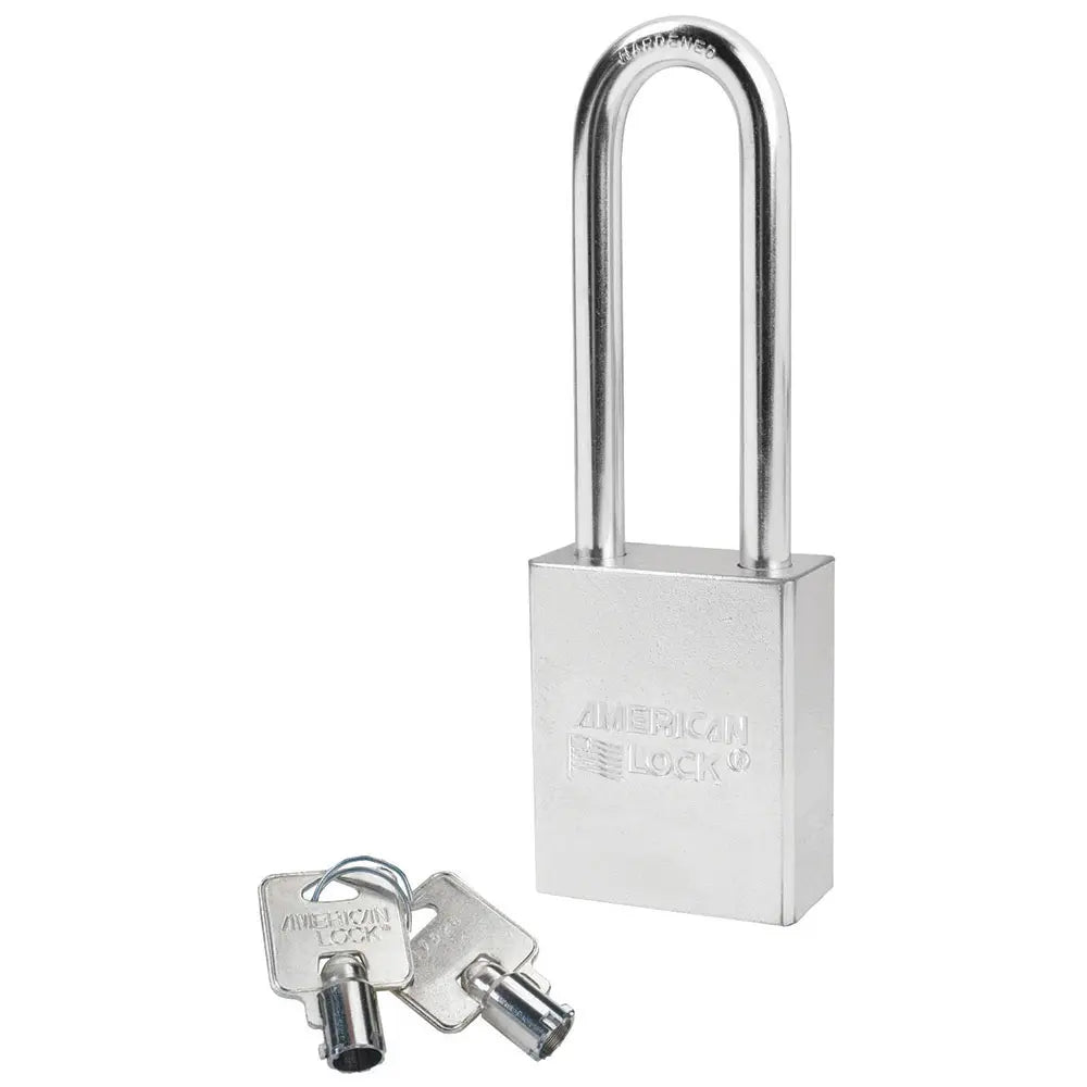 American Lock A7202 Solid Steel Tubular Padlock 1-3/4" Body, 3" Tall 5/16" Diameter Shackle, Keyed Different