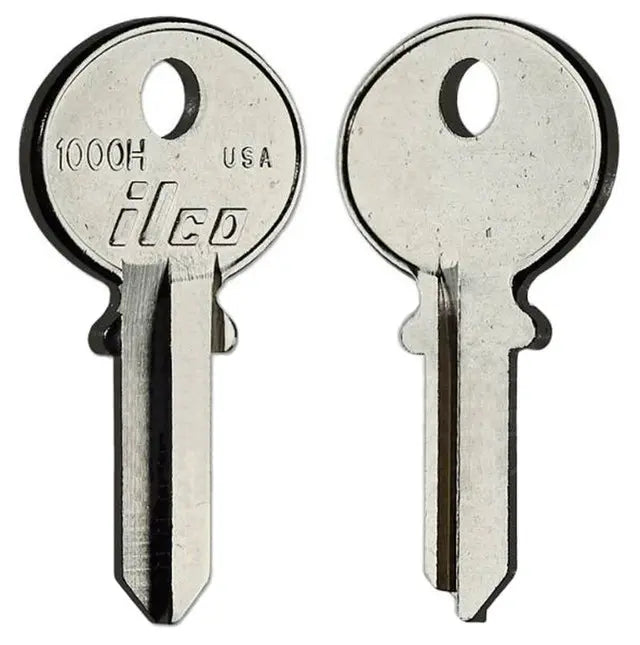 Kaba Ilco 1000H Key Blank – CCL/Corbin Cabinet Lock, 4-Pin, Nickel-Plated Brass