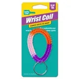 Lucky Line 41001M Multi-Color Wrist Coil with Ring 1 Per Card