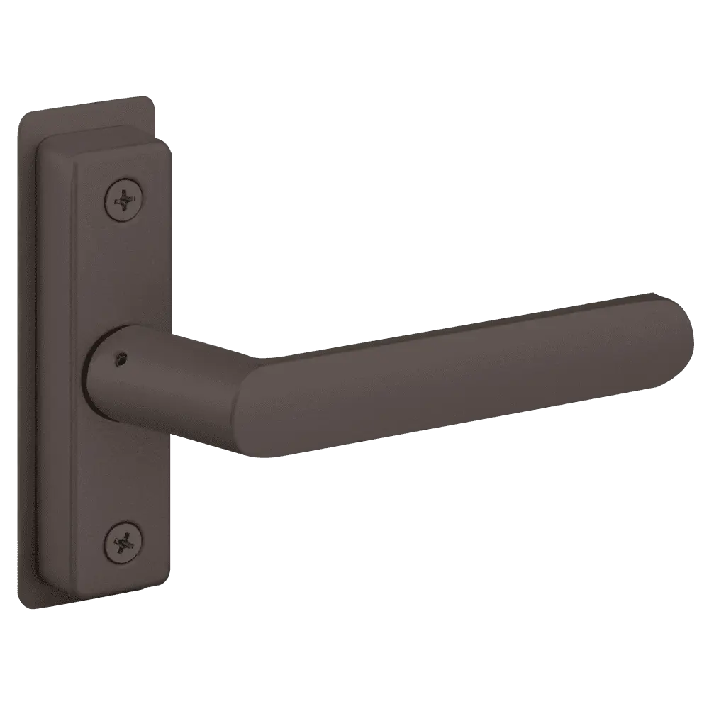 Adams Rite 4568-501-121 Flat Euro Lever Trim without Return, For 1-3/4 In. to 2 In. Thick Door, LH or LHR, Dark Bronze Paint