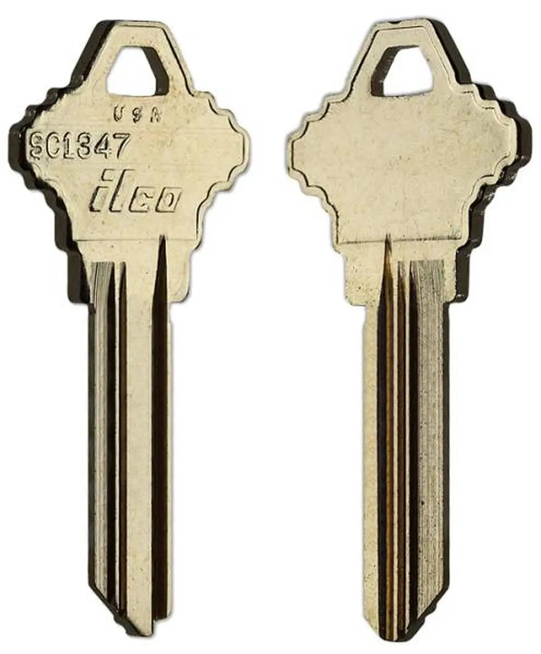 Kaba Ilco SC1347 Key Blank – Schlage 1347 Keyway, 6-Pin, Nickel Silver