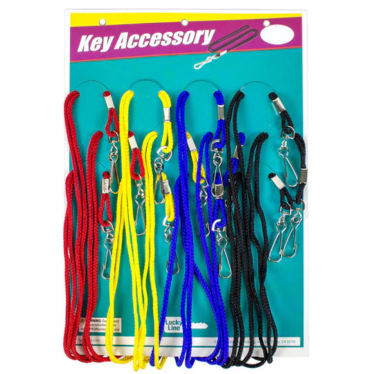 Lucky Line 41412 Neck Lanyard Asst 12 Per Card