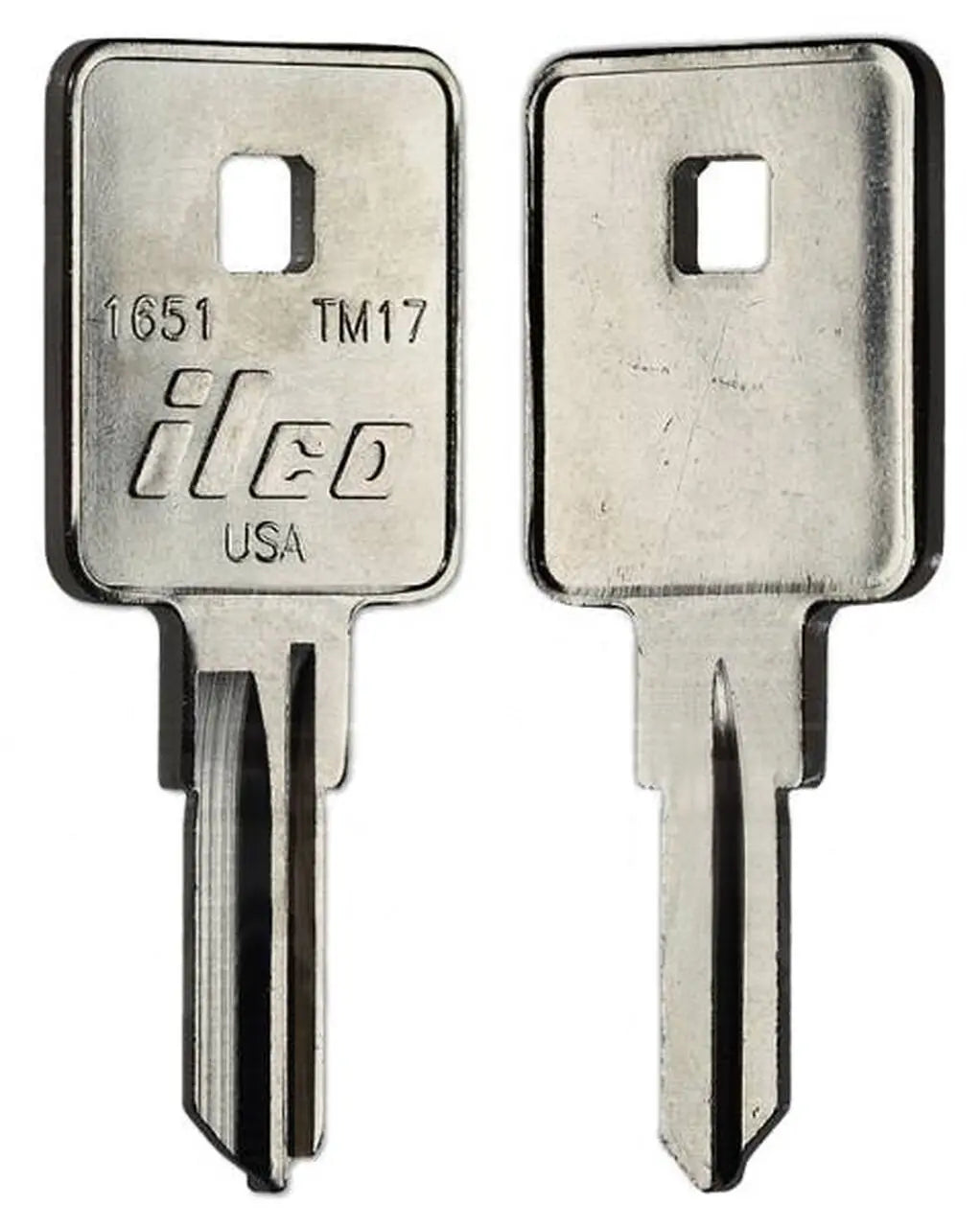 Kaba Ilco 1651 Trimark TM17 Key Blank – Nickel-Plated Brass (TM17) KS600