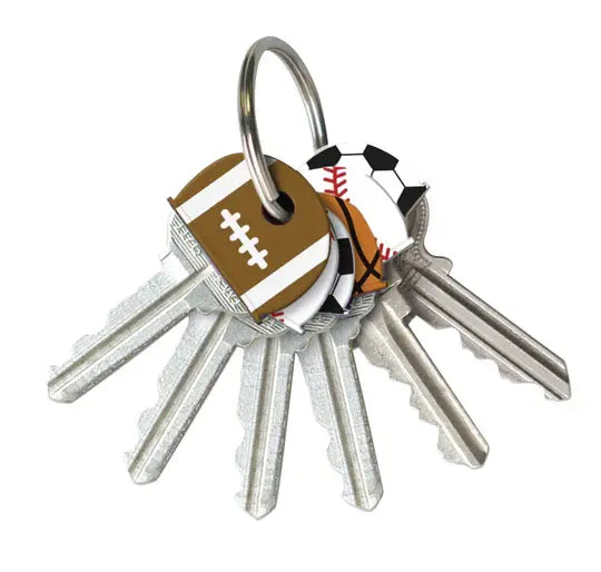 Lucky Line 16100 Sports Key Cap Asst 200 Per Display Box