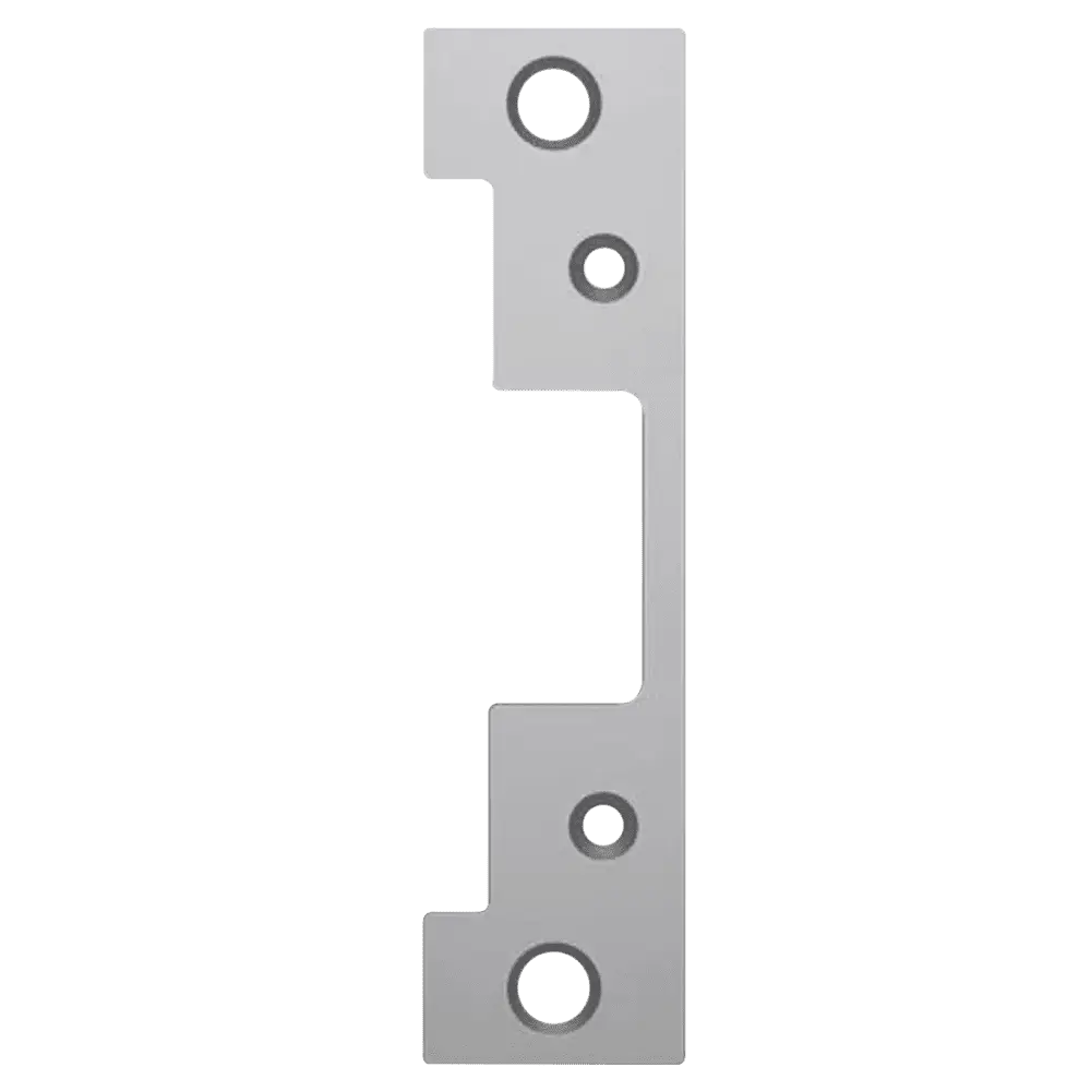 HES 501A 630 Faceplate Only, 5000/5200 Series, 4-7/8" x 1-1/4", Flat with Radius Corners, Satin Stainless Steel